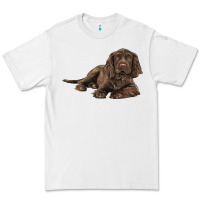 White Sussex Spaniels llustrations Premium Tee - LillyAllenDesigns