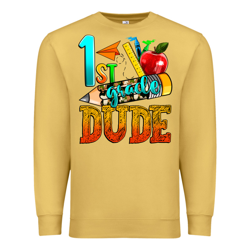 1st Grade Dude Premium Sweatshirt by texasbilliewilder | Teevron