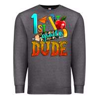Charcoal Heather 1st grade dude Premium Sweatshirt - texasbilliewilder