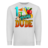 Dove Grey 1st grade dude Premium Sweatshirt - texasbilliewilder