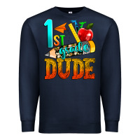 Navy 1st grade dude Premium Sweatshirt - texasbilliewilder