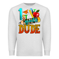 Oatmeal Heather 1st grade dude Premium Sweatshirt - texasbilliewilder