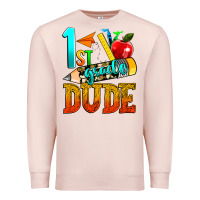 Pale Pink 1st grade dude Premium Sweatshirt - texasbilliewilder