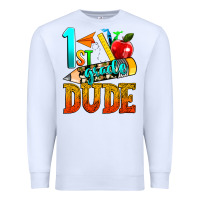 White 1st grade dude Premium Sweatshirt - texasbilliewilder