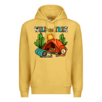 Antique Gold wild and free camp Premium Hoodie - AdoDesignShop