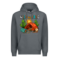 Rock wild and free camp Premium Hoodie - AdoDesignShop
