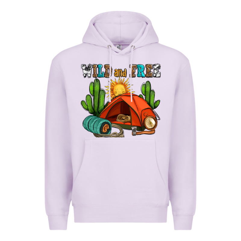 Wild And Free Camp Premium Hoodie by AdoDesignShop | Teevron