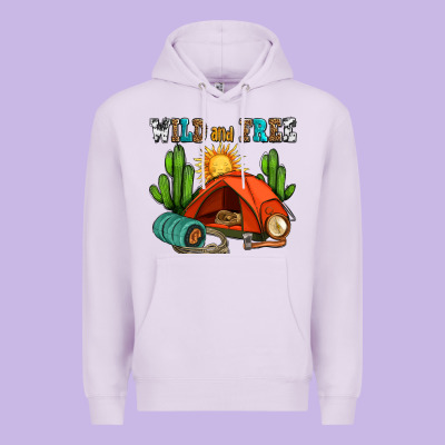 Wild And Free Camp Premium Hoodie Designed By Adodesignshop