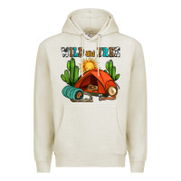 Oatmeal Heather wild and free camp Premium Hoodie - AdoDesignShop