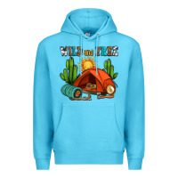 Ocean Blue wild and free camp Premium Hoodie - AdoDesignShop