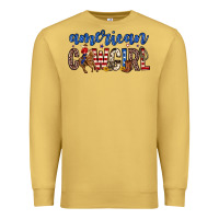Antique Gold american cowgirl Premium Sweatshirt - Zillion Design Studio