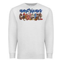 Oatmeal Heather american cowgirl Premium Sweatshirt - Zillion Design Studio