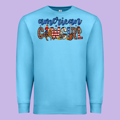 American Cowgirl Premium Sweatshirt Designed By Zillion Design Studio