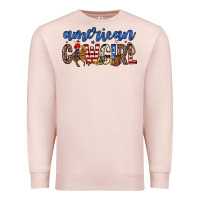 Pale Pink american cowgirl Premium Sweatshirt - Zillion Design Studio