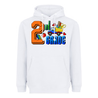 White Second Grade Heavyweight Hoodie - RanaPortraitStore
