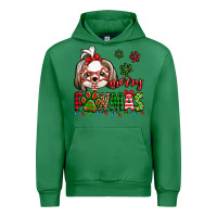 Emerald merry pawmas christmas shih tzu Urban Hoodie - Jasminsmagicworld