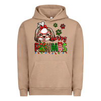 Pigment Burro merry pawmas christmas shih tzu Urban Hoodie - Jasminsmagicworld
