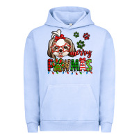 Pigment Grape Ice merry pawmas christmas shih tzu Urban Hoodie - Jasminsmagicworld