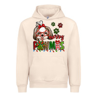 Sandshell merry pawmas christmas shih tzu Urban Hoodie - Jasminsmagicworld