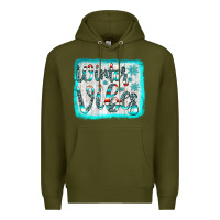 Army Green winter vibes Premium Hoodie - JahusDesignShop