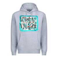 Heather Grey winter vibes Premium Hoodie - JahusDesignShop