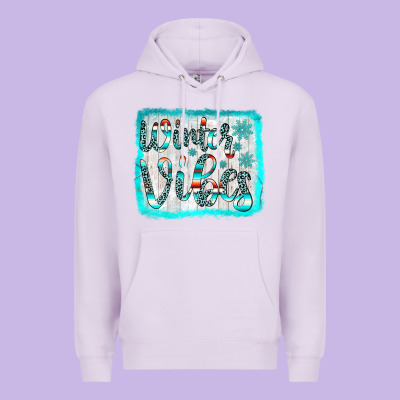 Winter Vibes Premium Hoodie Designed By Jahusdesignshop