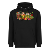 Black floral hustler coffee cups Heavyweight Hoodie - texasbilliewilder