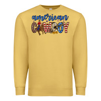 Antique Gold American cowboy Premium Sweatshirt - Zillion Design Studio