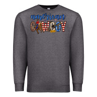 Charcoal Heather American cowboy Premium Sweatshirt - Zillion Design Studio