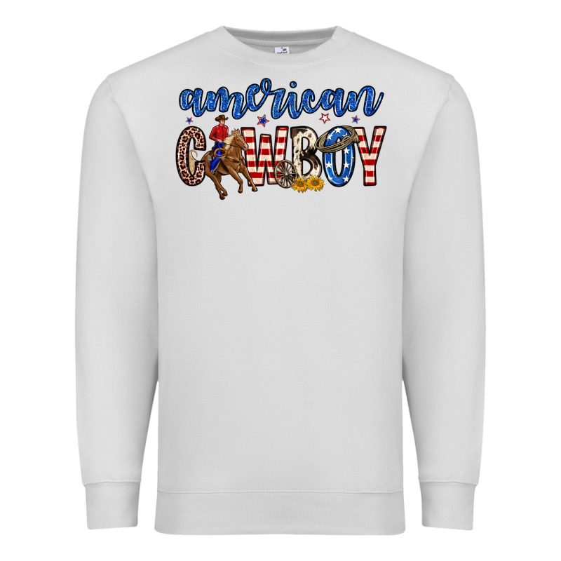 American Cowboy Premium Sweatshirt by Zillion Design Studio | Teevron