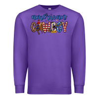 Purple American cowboy Premium Sweatshirt - Zillion Design Studio