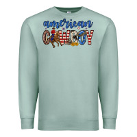 Seafoam American cowboy Premium Sweatshirt - Zillion Design Studio