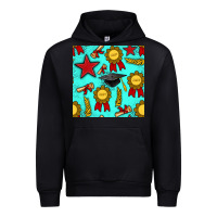 Black graduation seamless pattern Urban Hoodie - BundleAndBundleShop