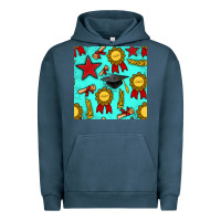 Pigment Midnight Navy graduation seamless pattern Urban Hoodie - BundleAndBundleShop