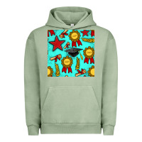 Pigment Oil Green graduation seamless pattern Urban Hoodie - BundleAndBundleShop