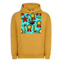 Pigment Peanut Butter graduation seamless pattern Urban Hoodie - BundleAndBundleShop