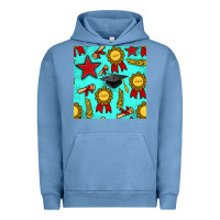 Pigment Pebble Blue graduation seamless pattern Urban Hoodie - BundleAndBundleShop