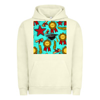 Pigment Pistachio graduation seamless pattern Urban Hoodie - BundleAndBundleShop