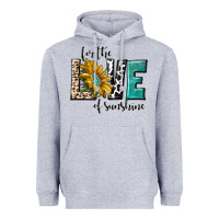 Heather Grey for the love of sunshine Heavyweight Hoodie - texasbilliewilder