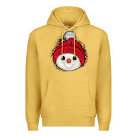 Antique Gold snowman Premium Hoodie - JahusDesignShop