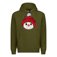 Army Green snowman Premium Hoodie - JahusDesignShop