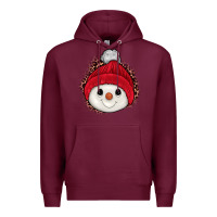 Burgundy snowman Premium Hoodie - JahusDesignShop