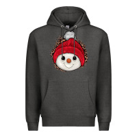 Charcoal Heather snowman Premium Hoodie - JahusDesignShop