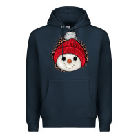 Navy snowman Premium Hoodie - JahusDesignShop