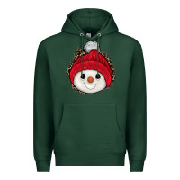 Sports Green snowman Premium Hoodie - JahusDesignShop