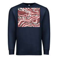 Navy pinky leopard and cowhide valentine's day Premium Sweatshirt - RanaPortraitStore