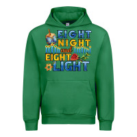 Emerald eight night and eight light for hanukkah Urban Hoodie - AdoDesignShop