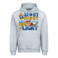 Heather Grey eight night and eight light for hanukkah Urban Hoodie - AdoDesignShop