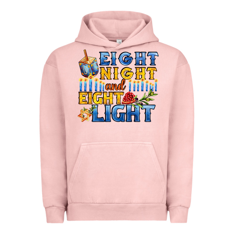 Eight Night And Eight Light For Hanukkah Urban Hoodie by AdoDesignShop | Teevron