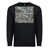 Black pink and turquoise cowhide and leopard Premium Sweatshirt - RanaPortraitStore